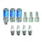 Tru-Flate Tru-Flate HI FLO Aluminum Air Coupler and Plug Set 1/4 in. Female 10 pc 13-907 - alternate 2